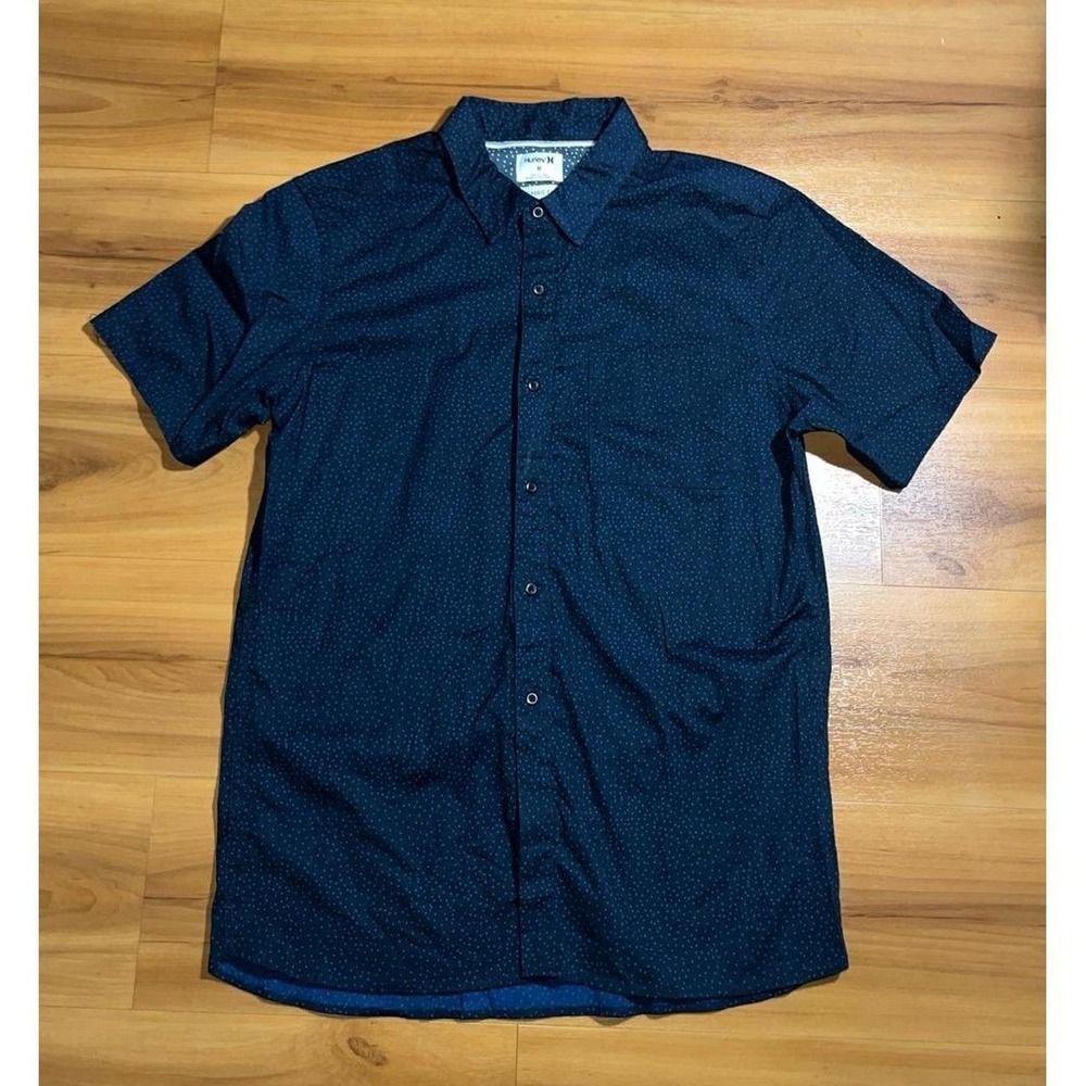 Hurley Polka Dot Classic Fit Button Down Pocket Shortsleeve Shirt